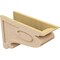 Ekena Millwork 8"W x 24"D x 16"H Classic Scroll Rough Cedar Woodgrain TimberThane Corbel, Primed Tan CORUR08X24X16SCRRCPR - alternate 3